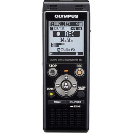 OLYMPUS Olympus V415131BU000 WS-853 Digital Voice Recorder; Black V415131BU000